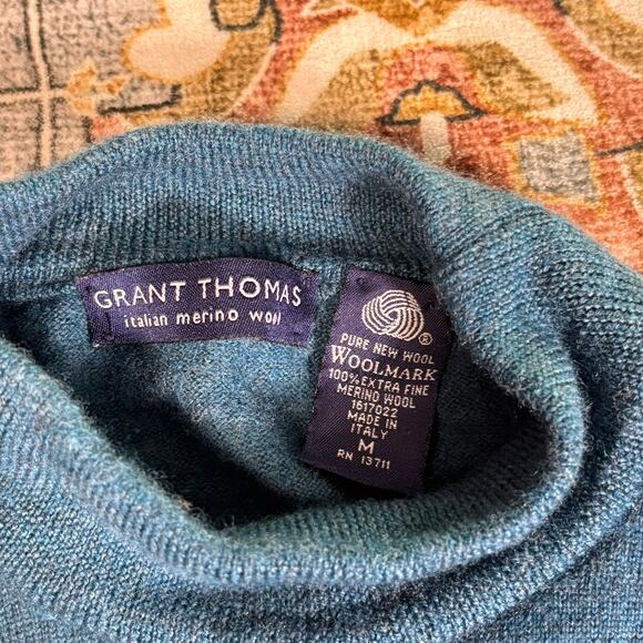 Grant Thomas Italian Fine Merino Wool Three Sweaters All Size Medium Italy - Picture 7 of 16